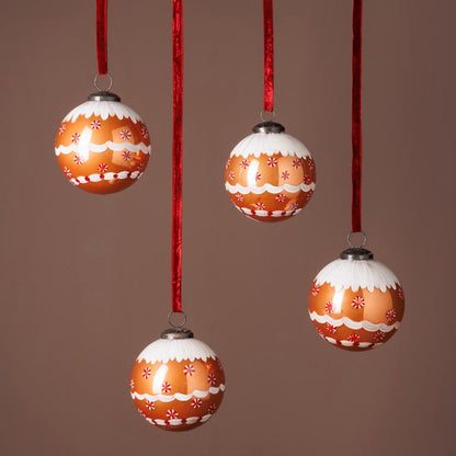 Palle dipinte a mano - Vetro - Decorazioni Natale