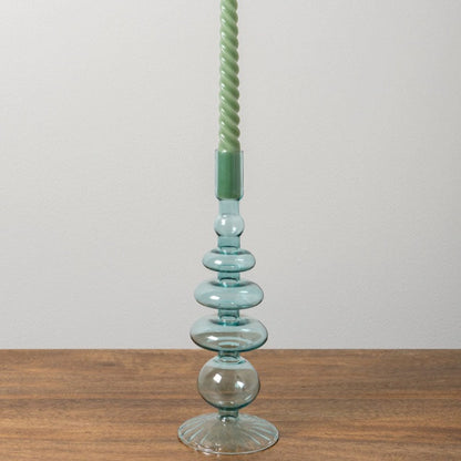 Borosilicate glass candelabra - assorted colours
