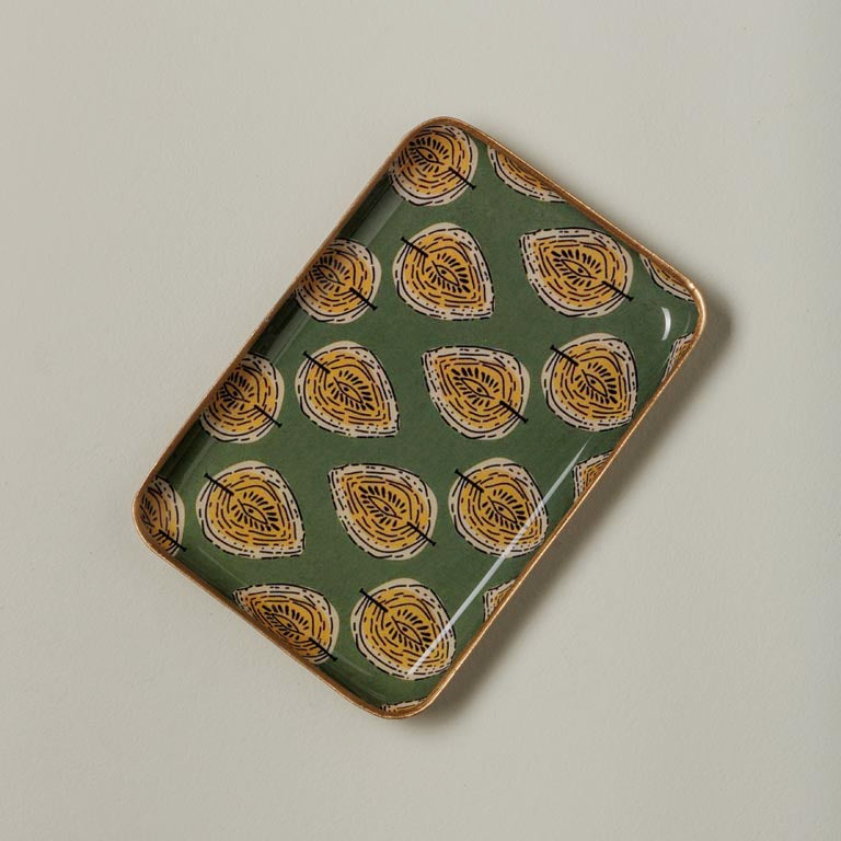 Vassoio decorato - Deco floreali - Rettangolare