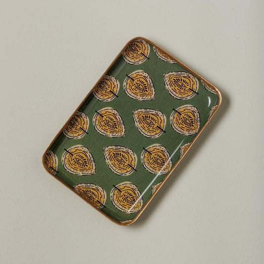 Vassoio decorato - Deco floreali - Rettangolare