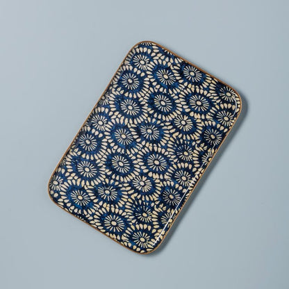 Vassoi decorati - Deco Blu - Rettangolari