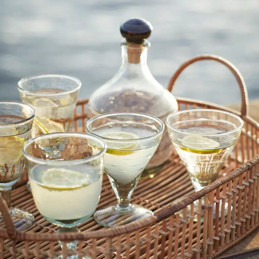 Bicchiere vino - Vetro irregolare