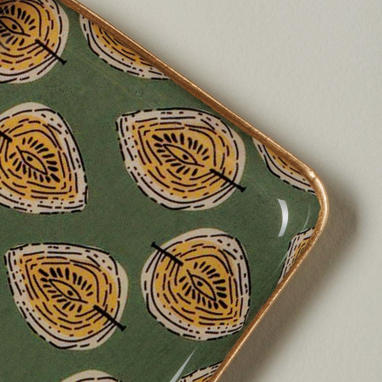 Vassoio decorato - Deco floreali - Rettangolare