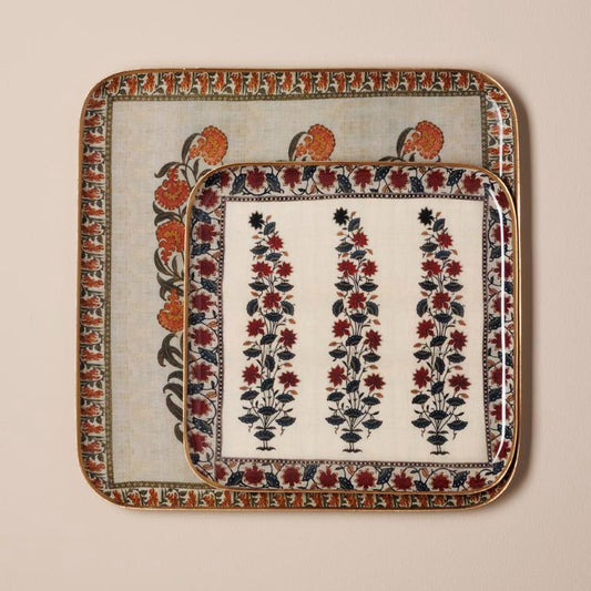 Vassoi decorati - Deco floreali - Quadrati