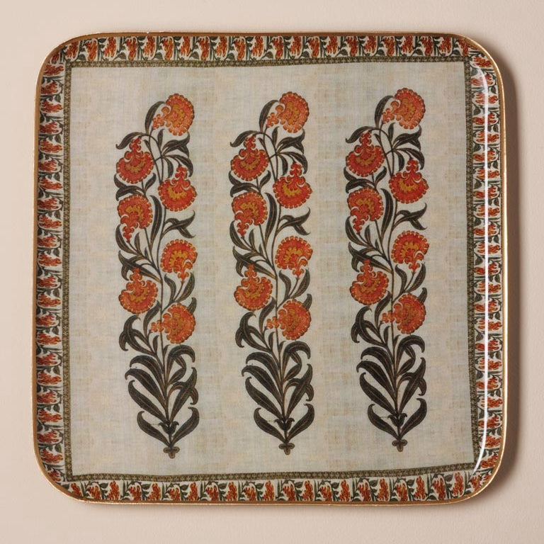 Vassoi decorati - Deco floreali - Quadrati