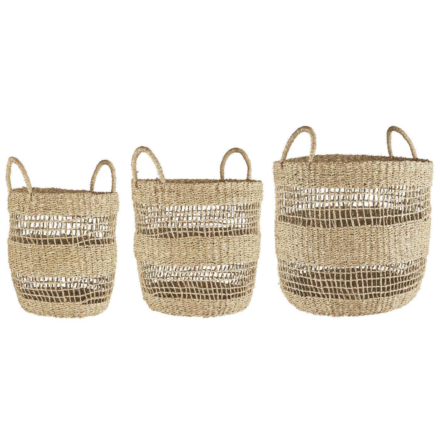 Round baskets - short handle