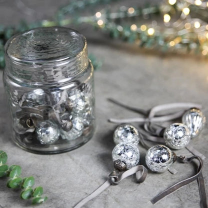 Mini palline - Argento - Decorazioni Natale