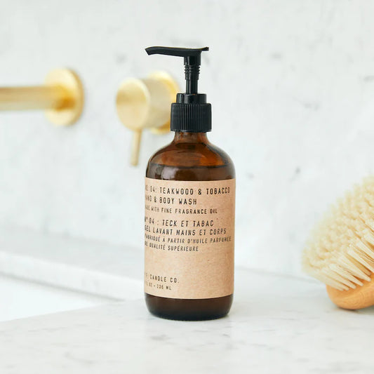 Hand & Body Wash - N.04 Teakwood & Tobacco - P.F. Candle Co