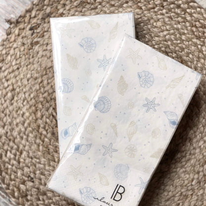 Paper napkins - 16pc pack - sea
