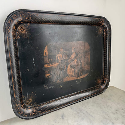 Vassoio decorato - Ferro - Vintage