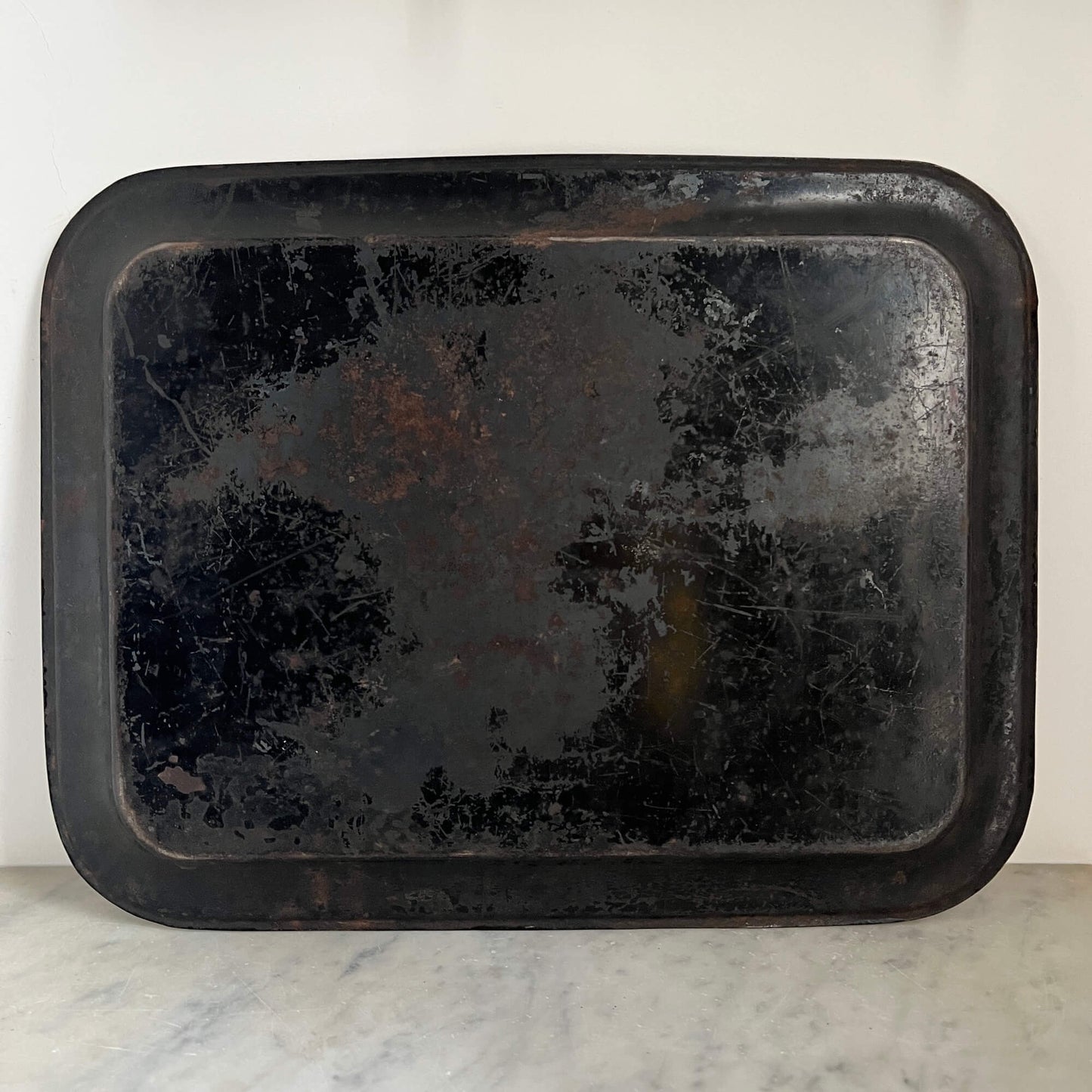 Decorated tray - Iron - Vintage