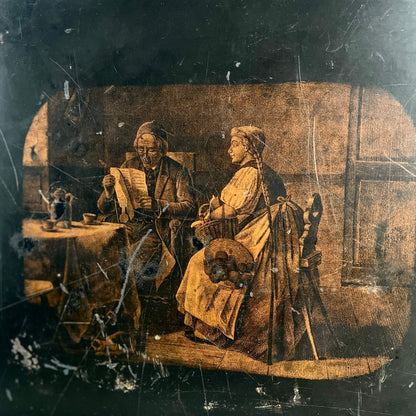 Vassoio decorato - Ferro - Vintage