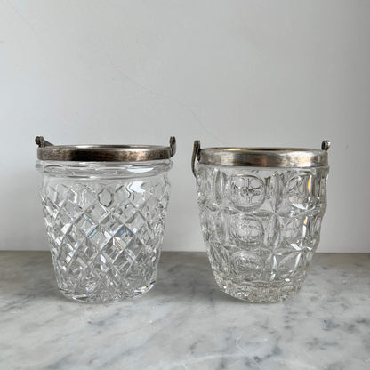 Ice buckets - crystal - Vintage