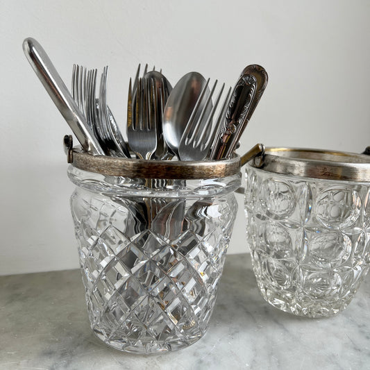 Ice buckets - crystal - Vintage