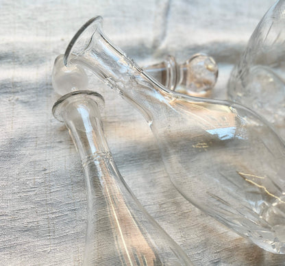 Crafted glass bottles - Vintage