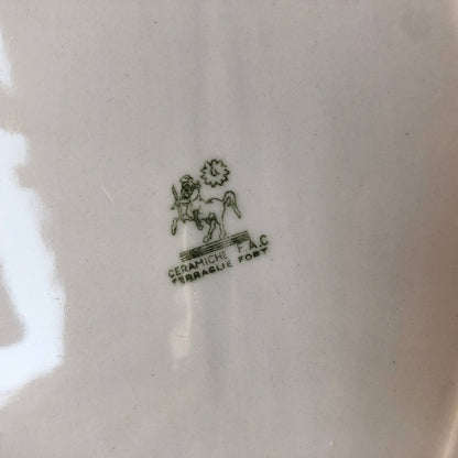 Vassoio ovale - Ceramica F.A.C.- Vintage