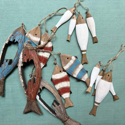 Set of 3 Fishes - Assorted colors - to hang