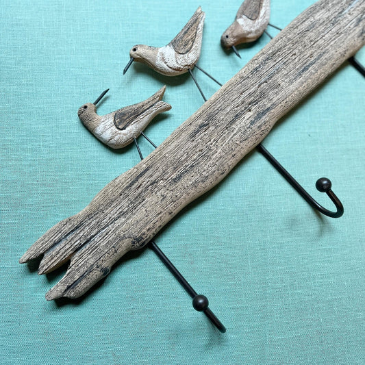 Hanger with birds - three hooks