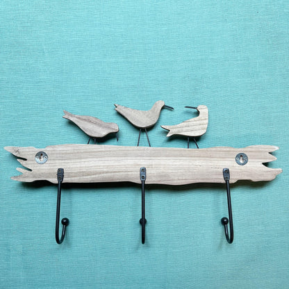 Hanger with birds - three hooks