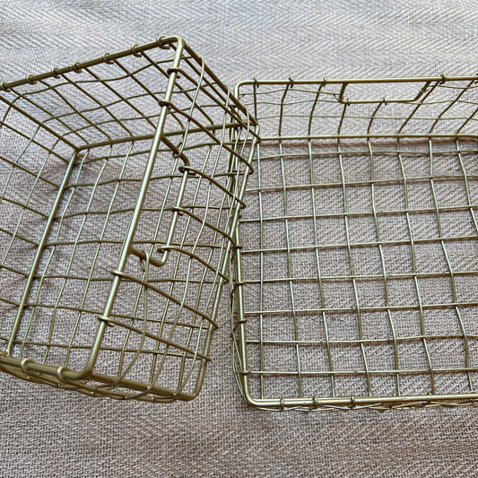 Square baskets - wire mesh