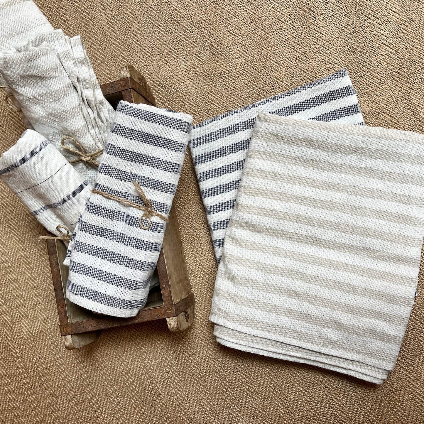 SET of 2 placemats - Lines - La Fabbrica del Lino