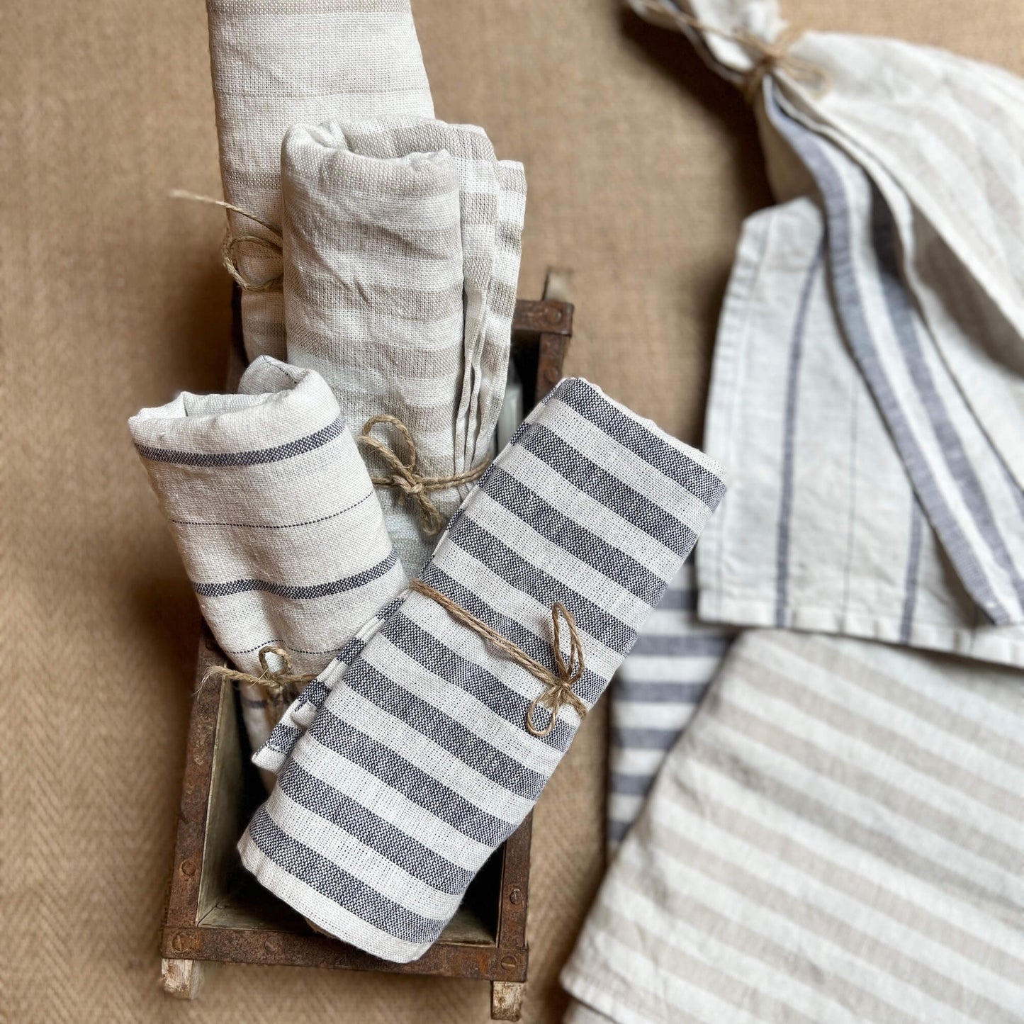 SET of 2 placemats - Lines - La Fabbrica del Lino