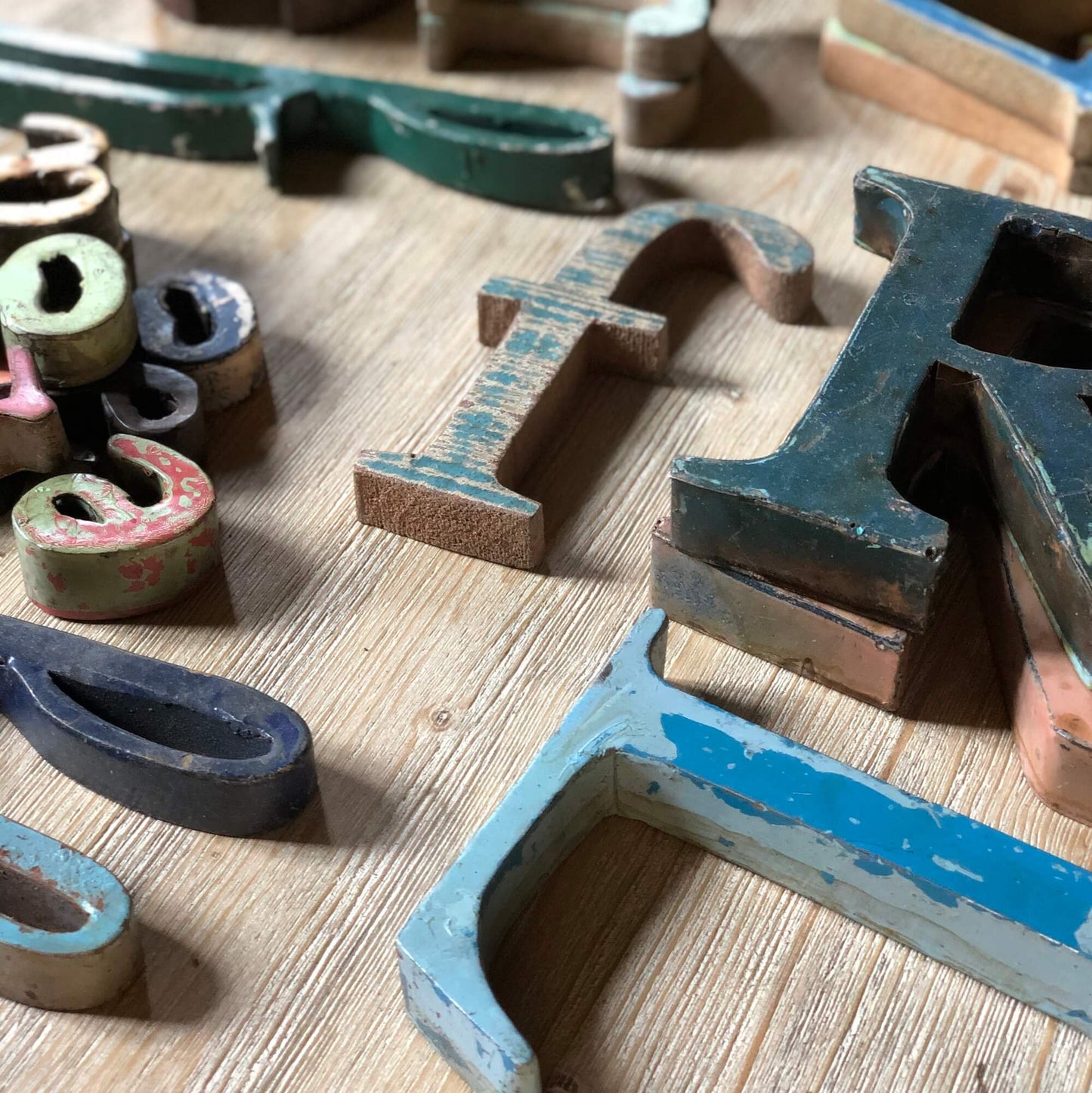 Lettere legno - Minuscolo Corsivo