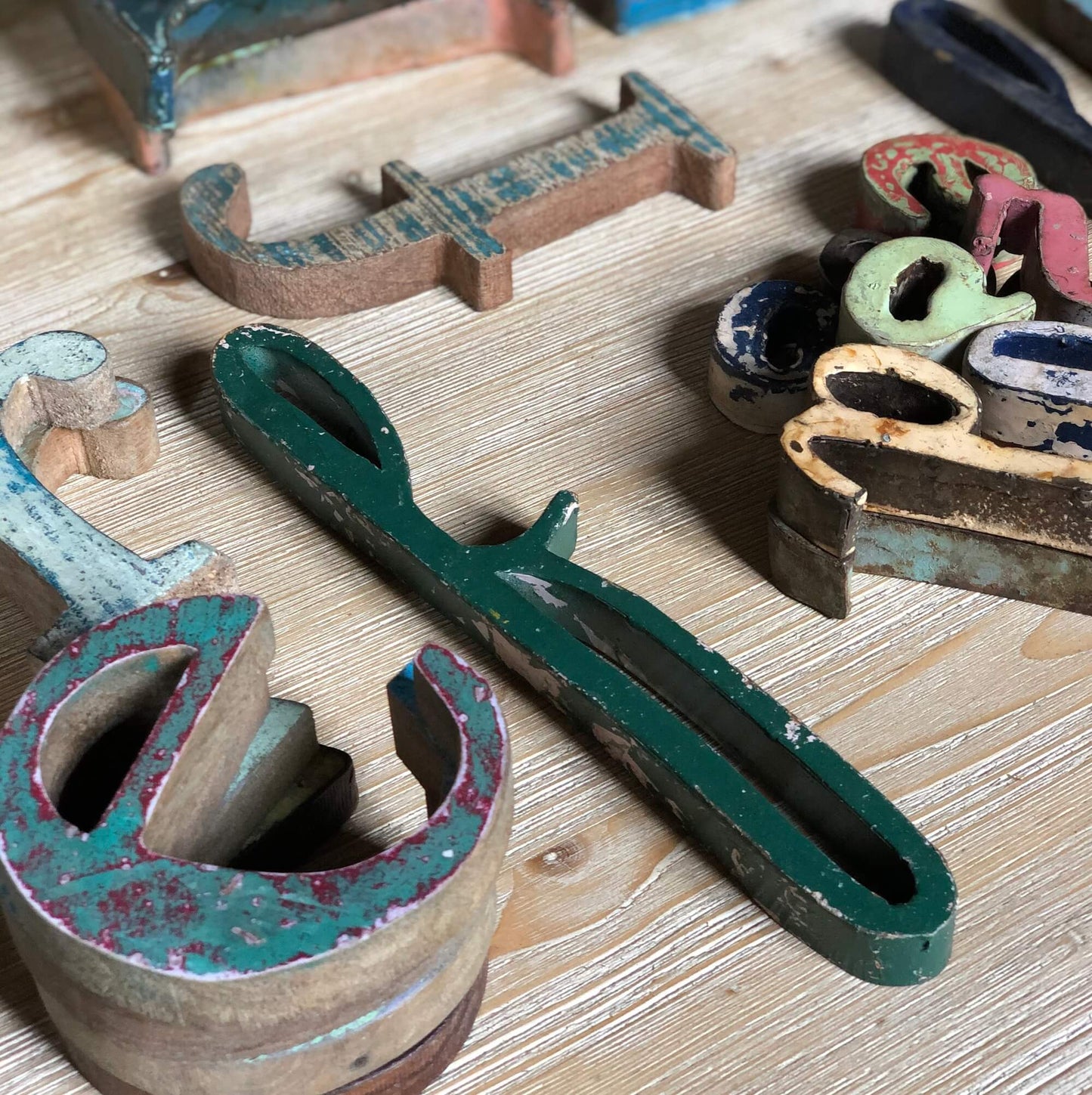 Lettere legno - Minuscolo Corsivo