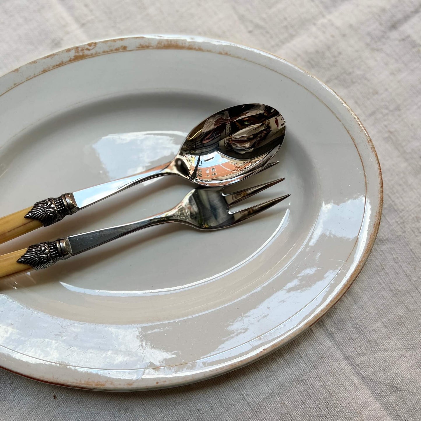 Serving Fork and Spoon SET - Vintage Model - Rivadossi
