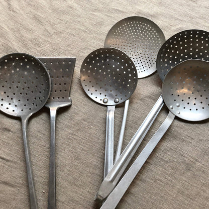 Set 2 - Ladle and Spatula - Aluminum - Vintage