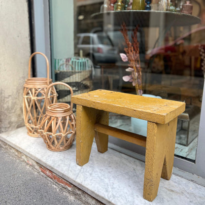 Mustard Stool - Vintage