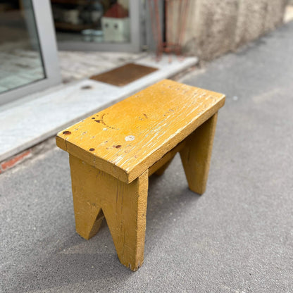 Mustard Stool - Vintage