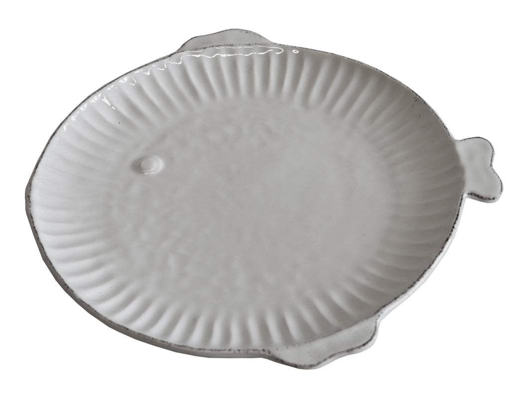 Piatto Piano Pesce - Linea Pietra - Virginia Casa