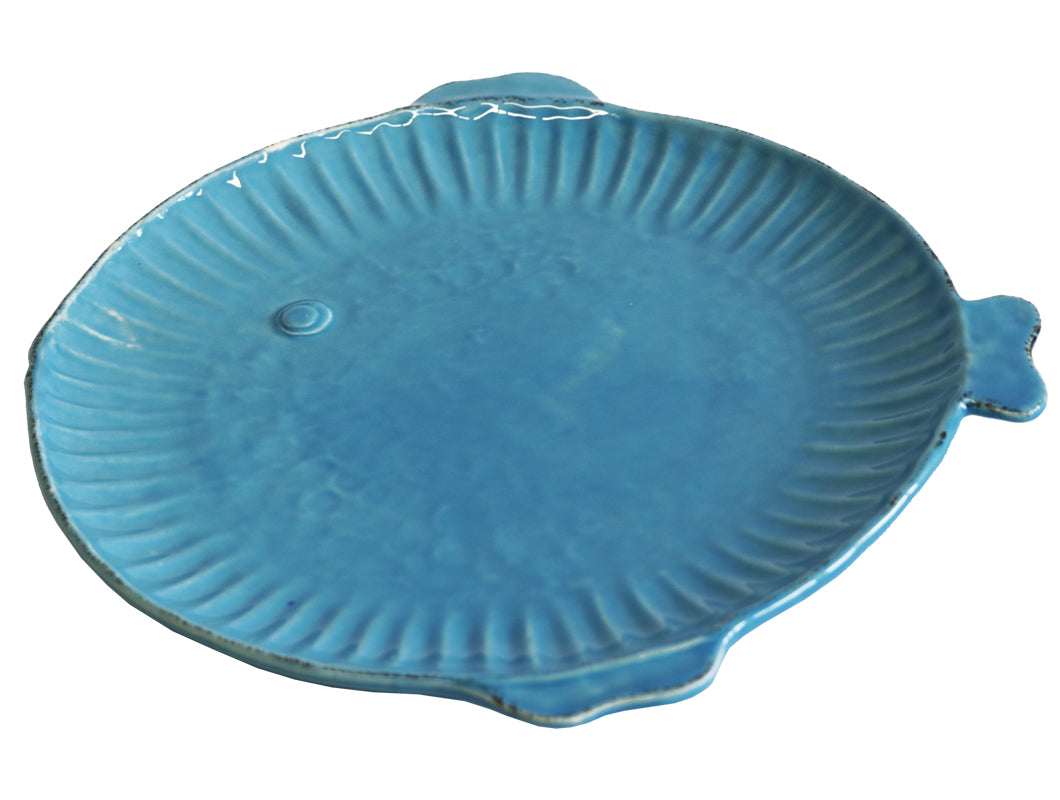 Piatto Piano Pesce - Linea Pietra - Virginia Casa