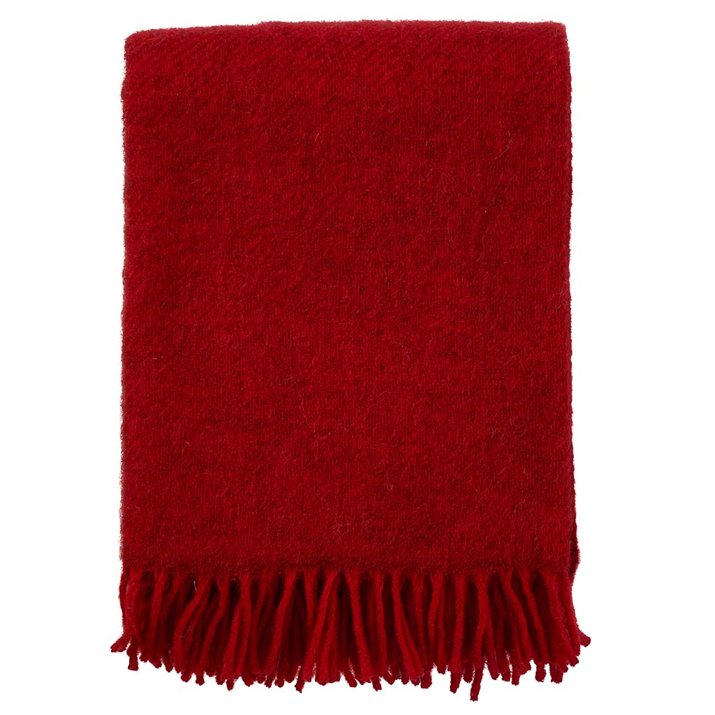 Plaid - Gotland Wool Klippan 130x200cm / Rosso