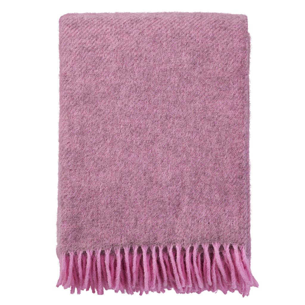 Plaid - Gotland Wool Klippan 130x200cm / Rosa