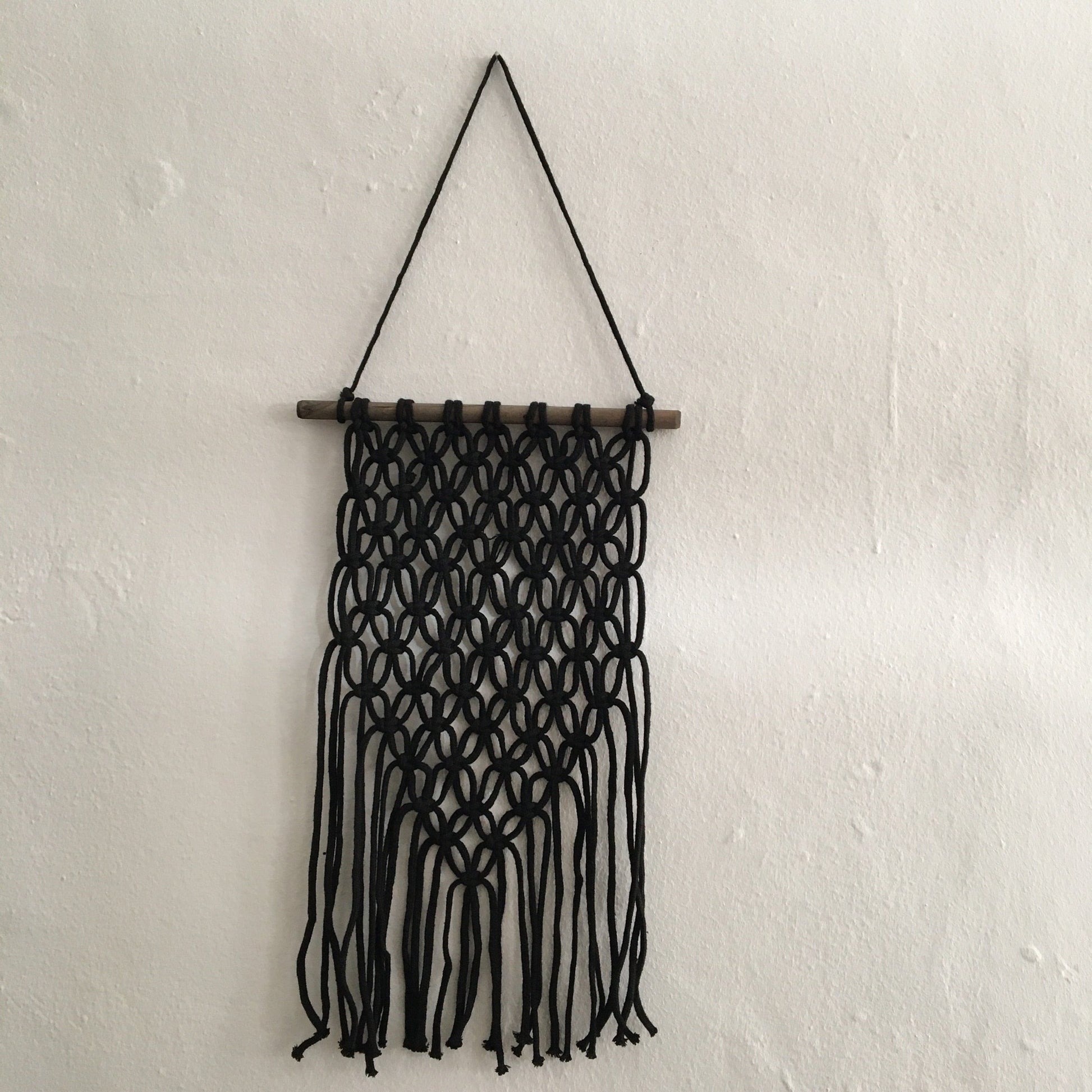 Decorazione murale - Macramè - Madam Stoltz Madam Stoltz 49x78cm / Nero
