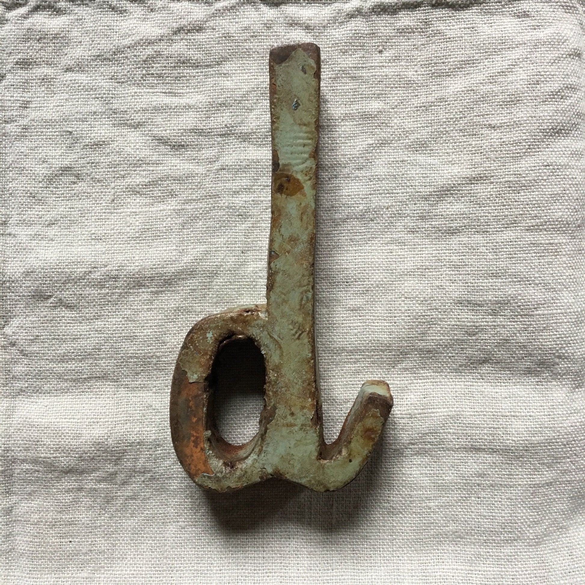 Lettere Ferro - Minuscolo Corsivo Madame Gioia Home d / 5-14-25cm (in base alla lettera)