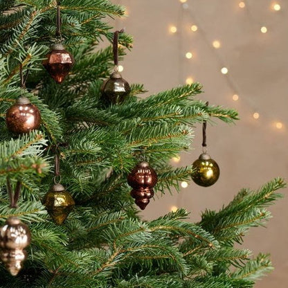 Palle assortite - green/gold antique - Decorazioni Natale Madame Gioia Home