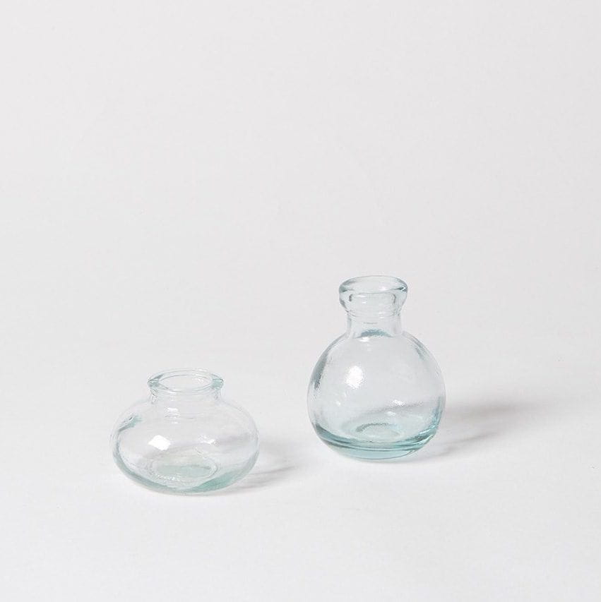 Vasetto vetro - vetro riciclato - Trasparente Madame Gioia Home