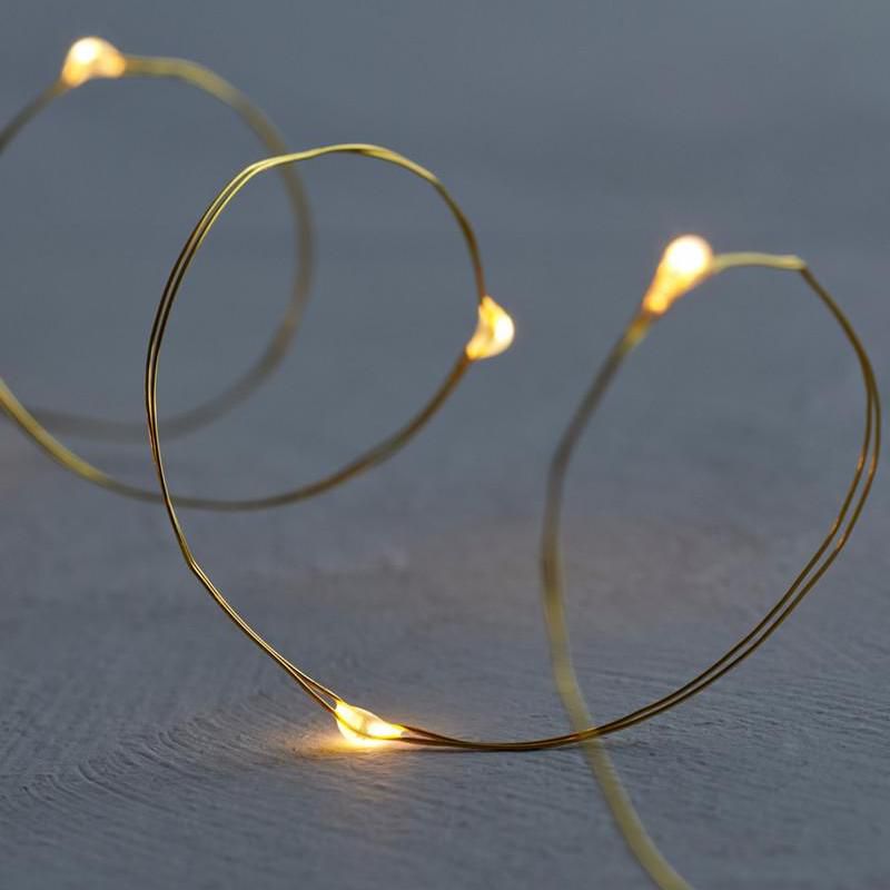 Filo Lucine - 40 Led - Indoor Sirius 3.9mt + 30cm / micro/filo oro