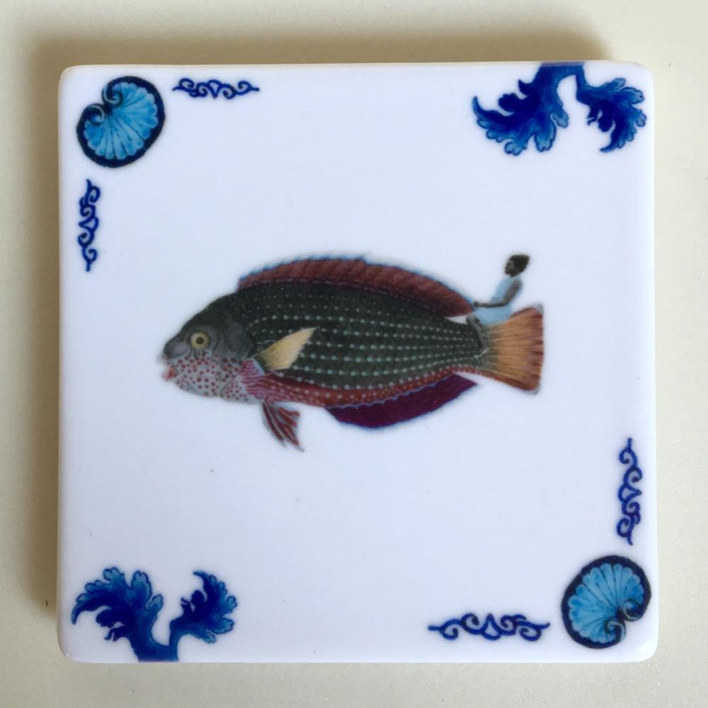 Mini Tiles - 6x6 cm - Calamite - Storytiles Storytiles 6x6cm / Wave rider