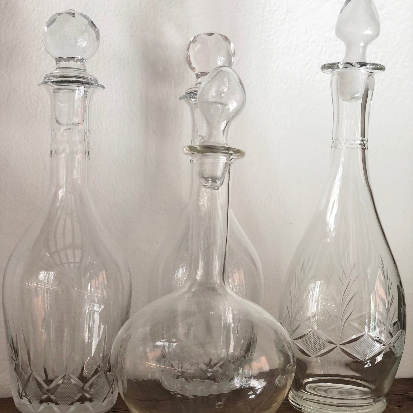 Bottiglie in vetro lavorato - Vintage Vintage