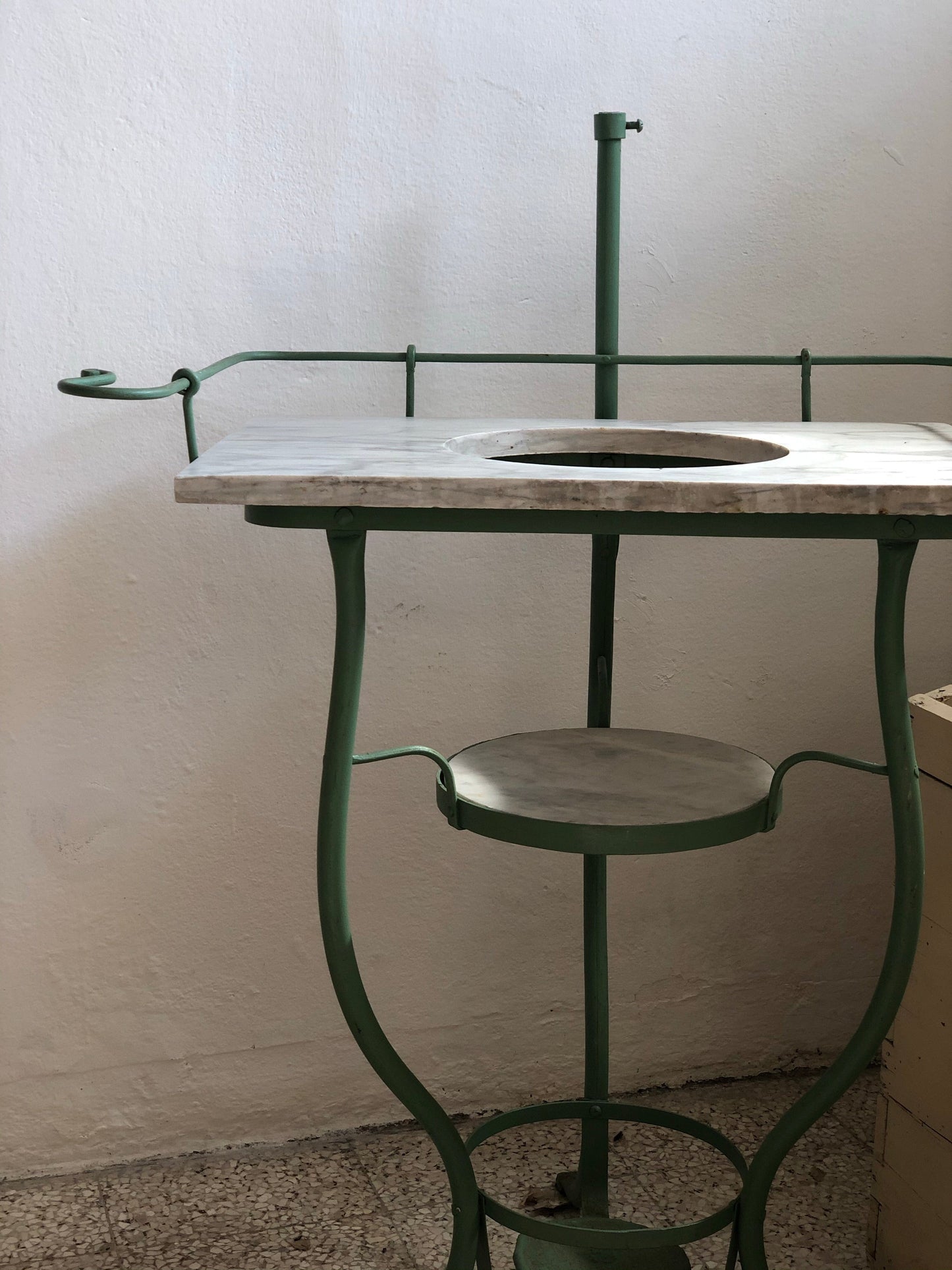 Mobile Toeletta c/o marmo - Vintage Vintage H80 (+20cm per specchio) - 78x45x26cm