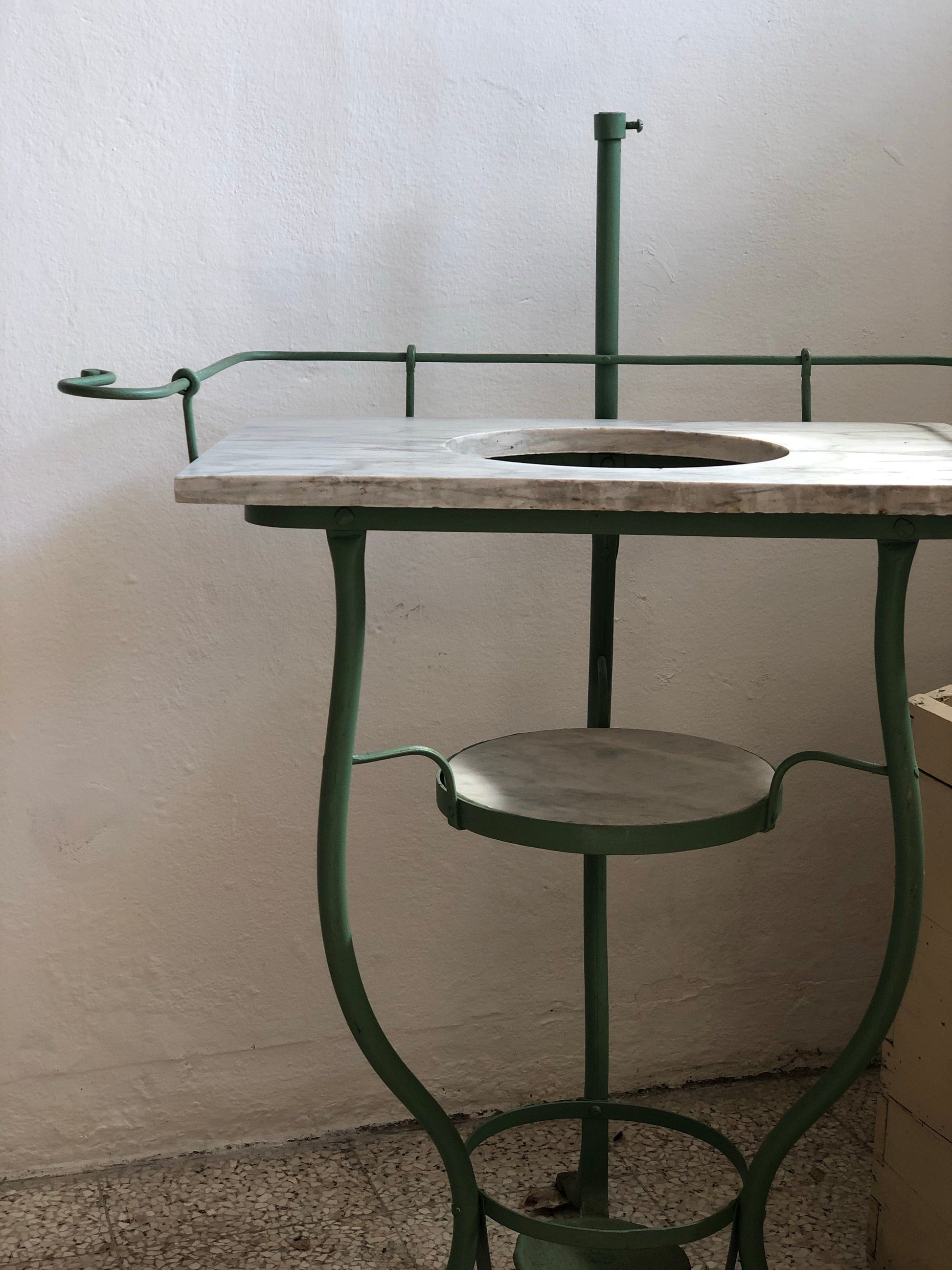 Mobile Toeletta c/o marmo - Vintage Vintage H80 (+20cm per specchio) - 78x45x26cm