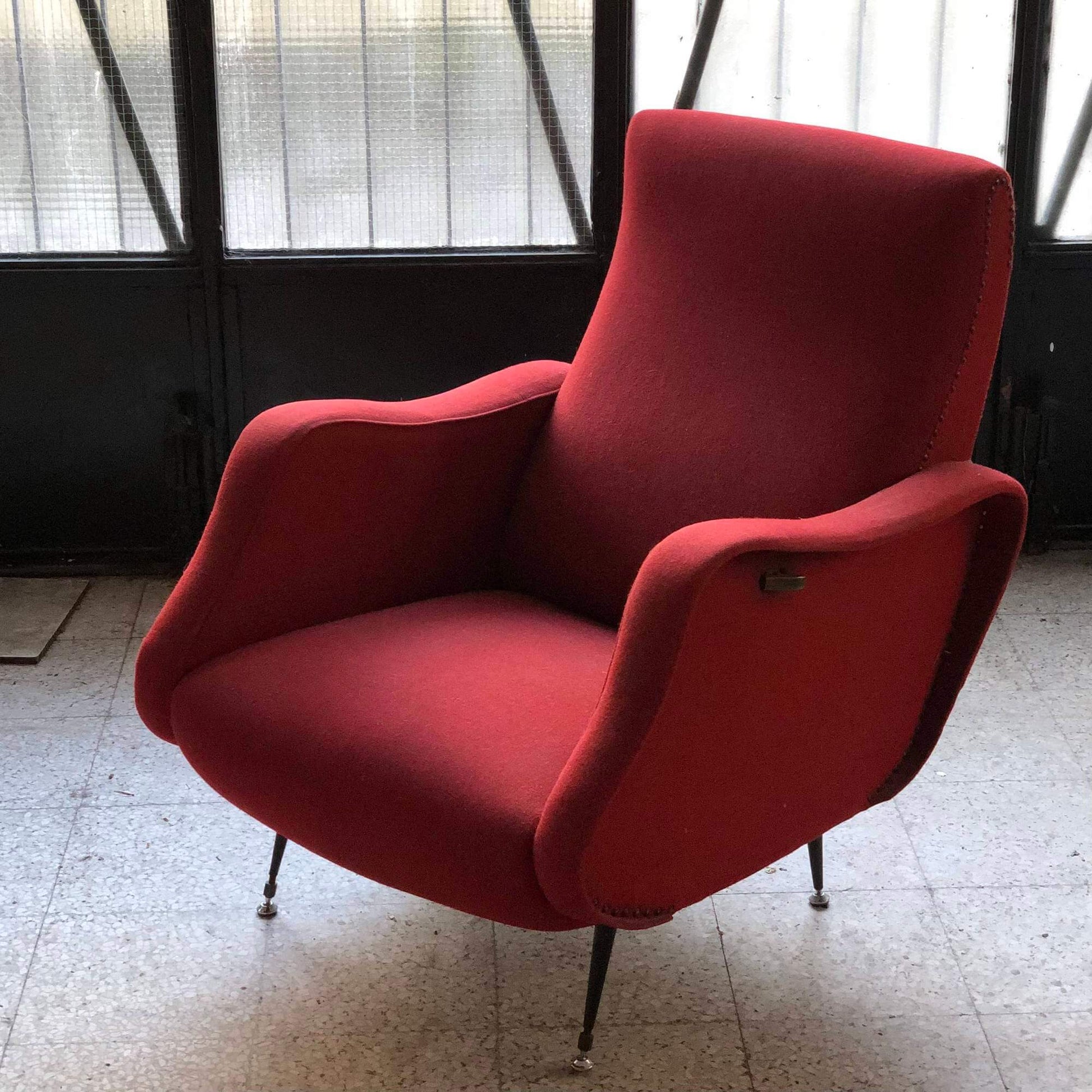 SET 2 Poltrone - Rosso - Vintage Vintage