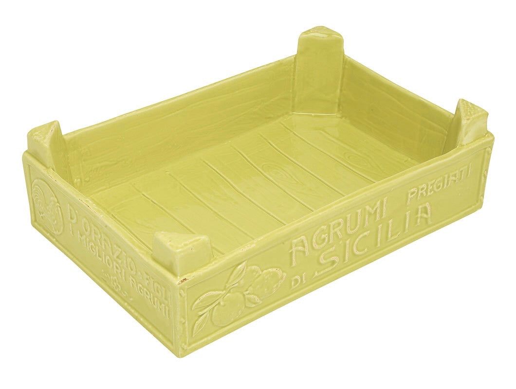 Cassetta Frutta Grande - Linea Mediterraneo - Virginia Casa Virginia Casa Verde Lime / 35x23.5x10.5cm