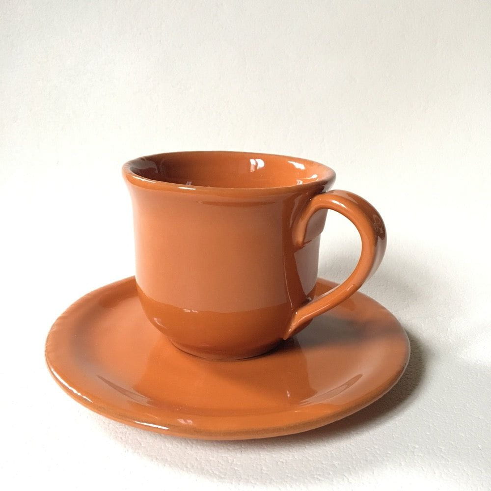 Tazza con piatto - Linea Tavolozza - Virginia Casa Virginia Casa 8cm / Arancio